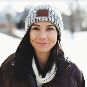 Gray speckled Love Your Melon beanie